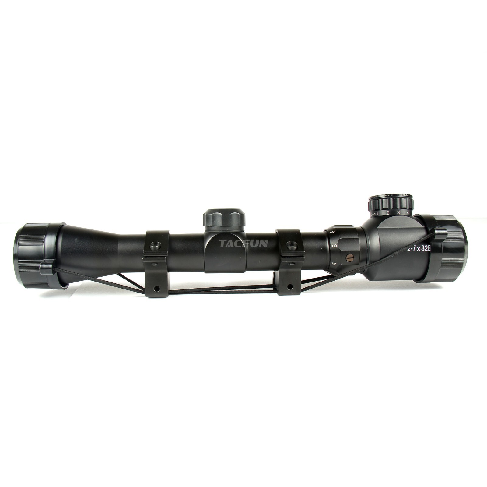 Tactical 2-7x32 Rangefinder Illuminated Scope /w 3/8" Base Dovetail Ring