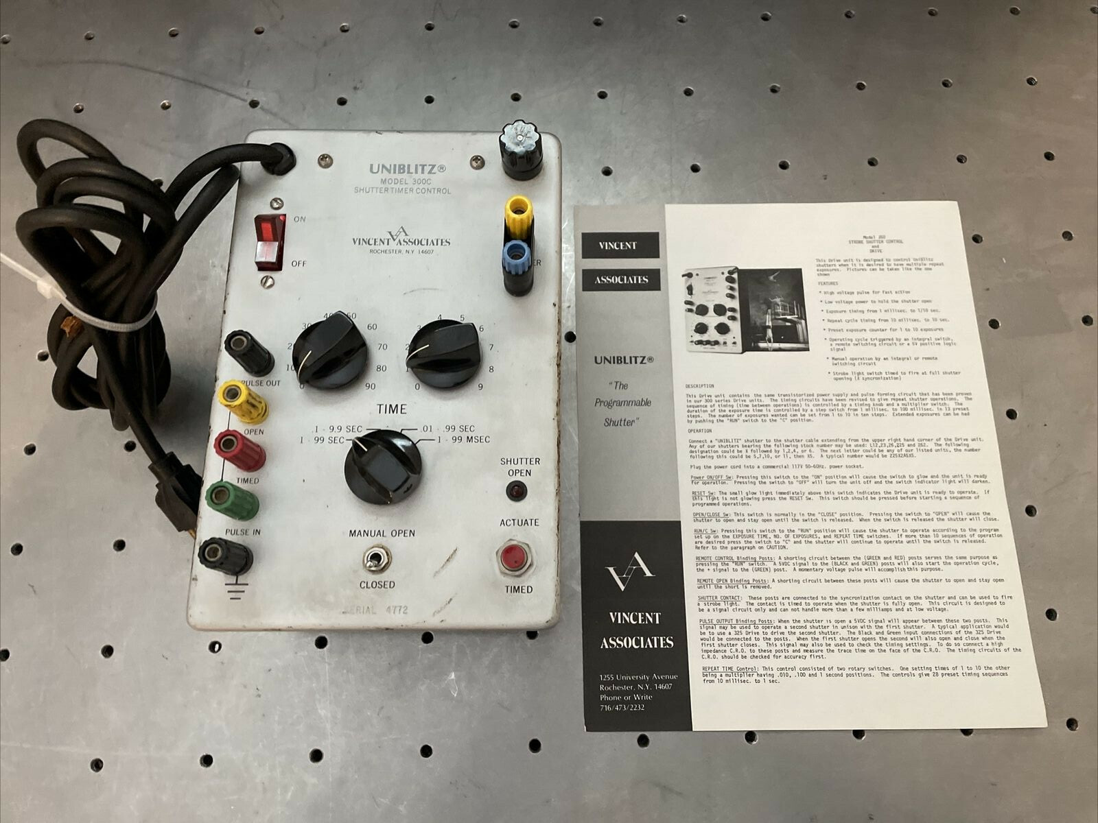 UNIBLITZ MODEL 300C SHUTTER TIMER SPEED CONTROLLER