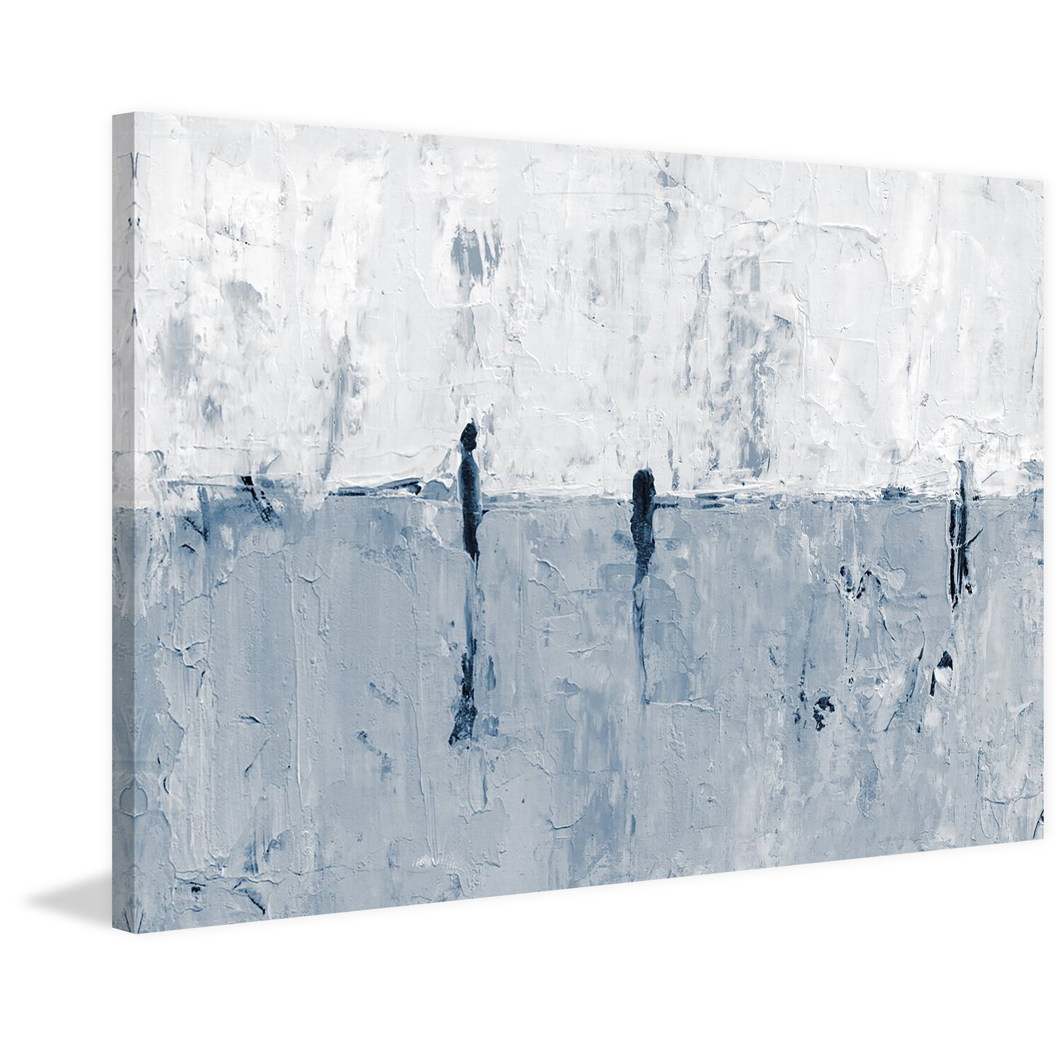 Marmont Hill Blue Horizon II Painting Print on Wrapped Canvas 60x40