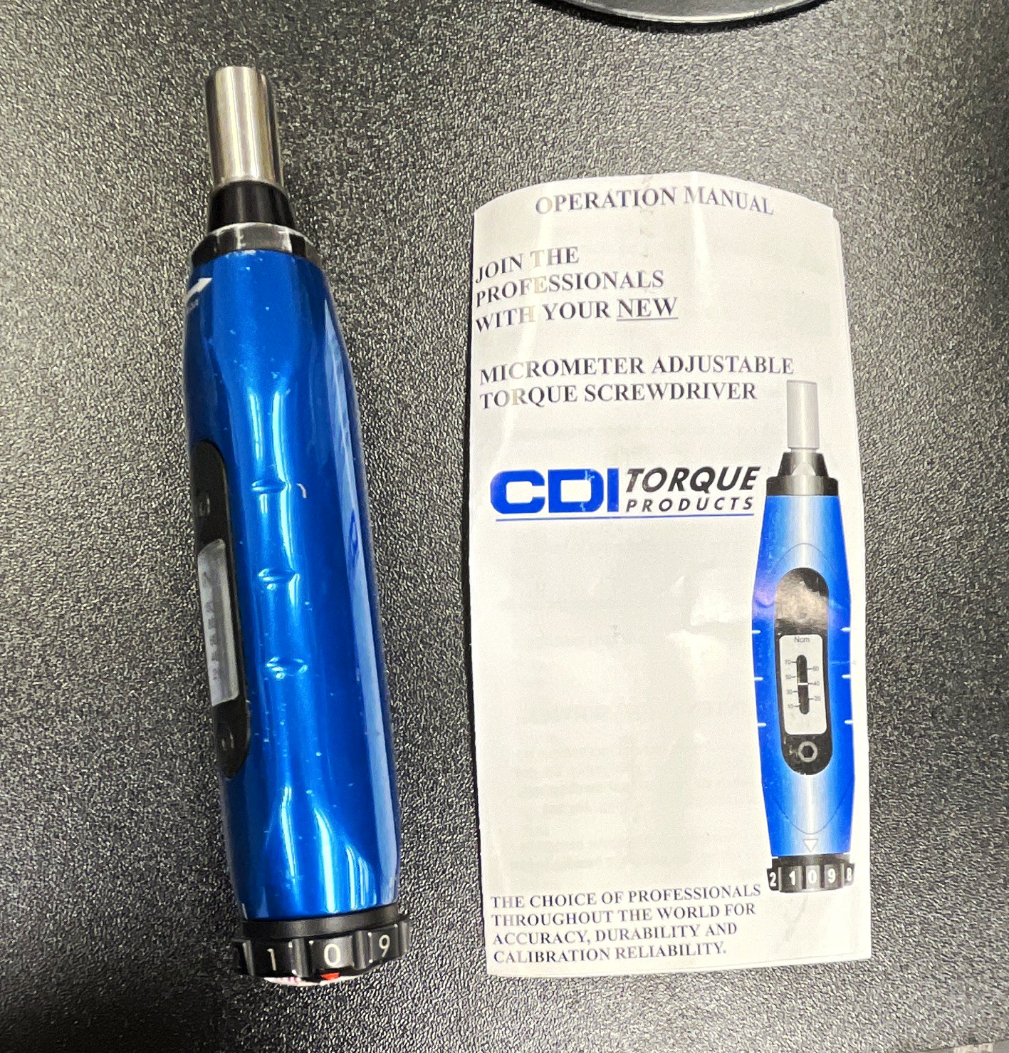 CDI 2109D Micrometer Adjustable Torque Screwdriver 1/4 in Drive Non-Ratcheting