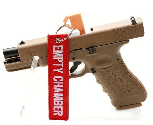 6 Pack Empty Chamber Flags Key Chains for Safety Gun Pistol Indicator - FREE SHP