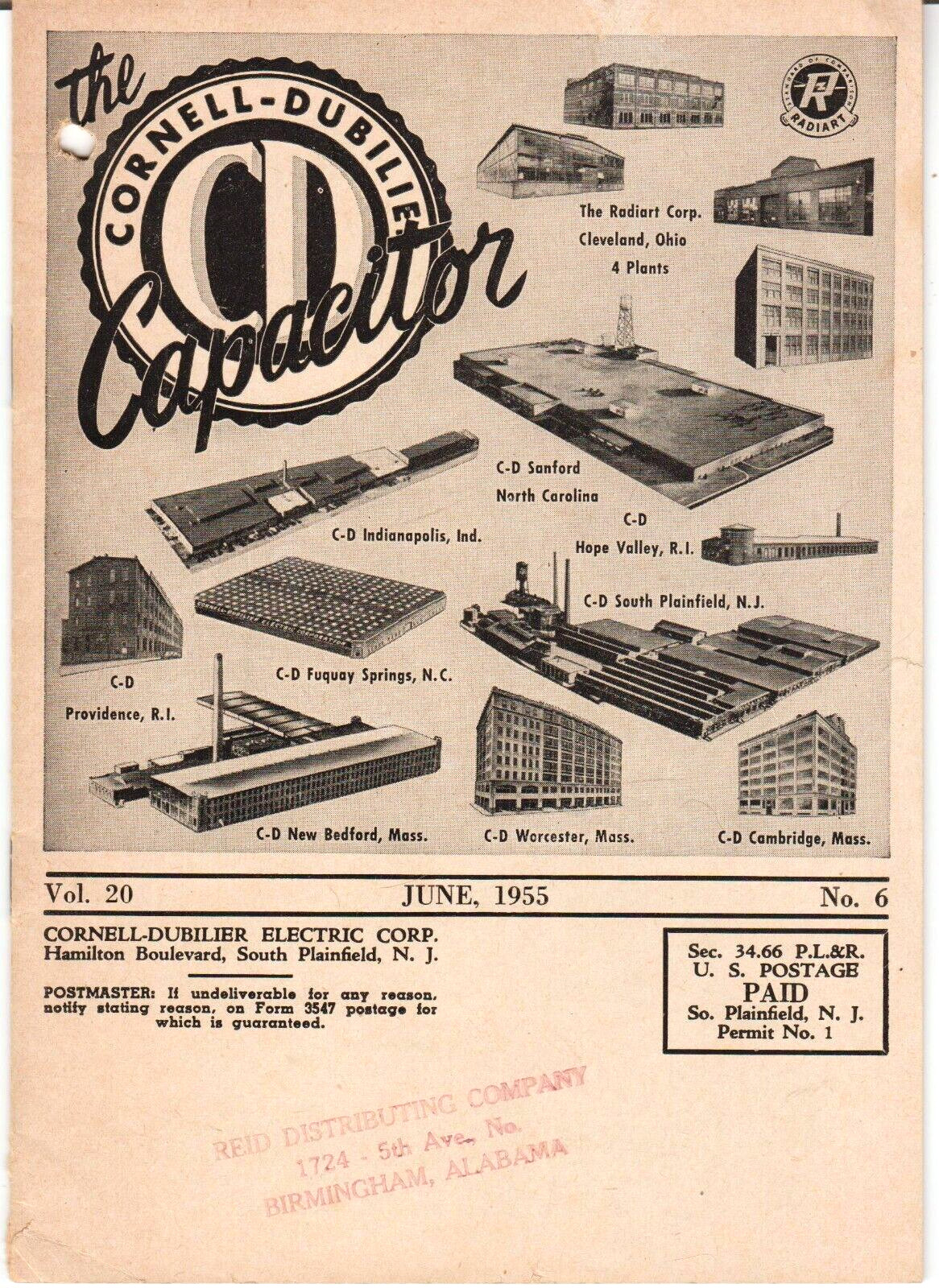 Vintage Cornell-Dubilier Capacitor Magazine June 1955