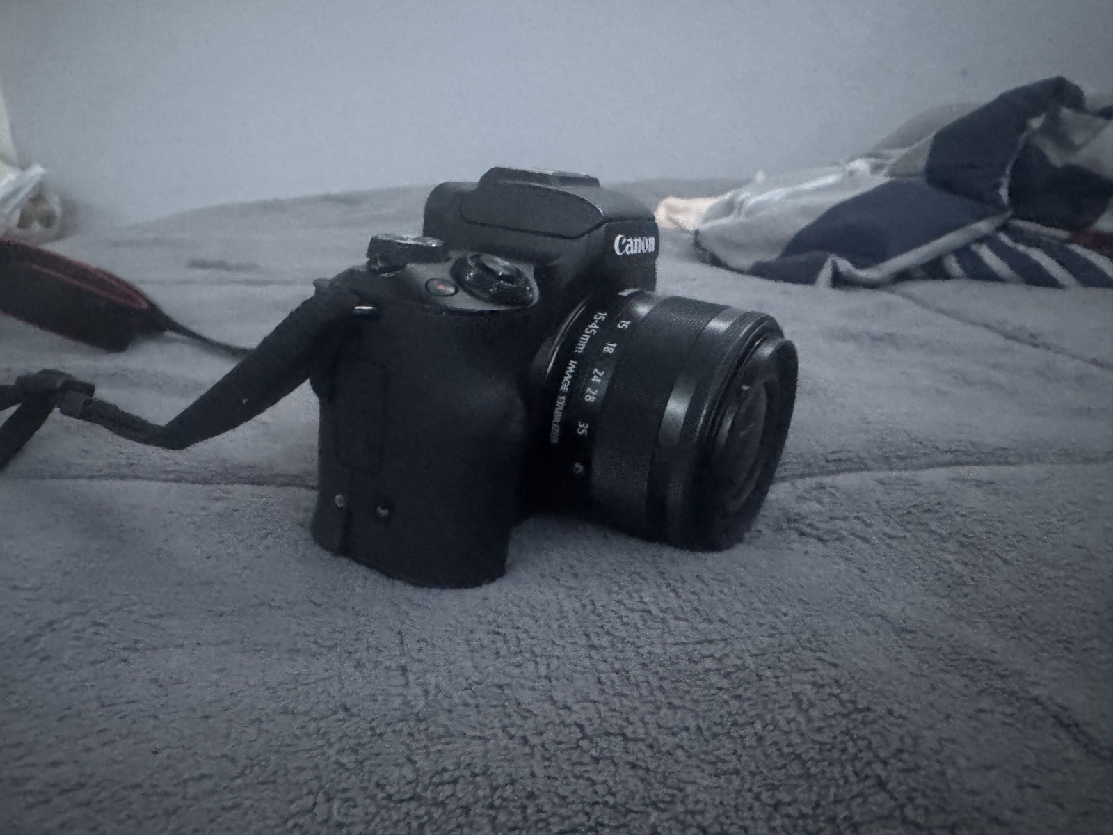 Canon EOS Camera Accessory Bundle with Lens, Charger, and Bag - Black