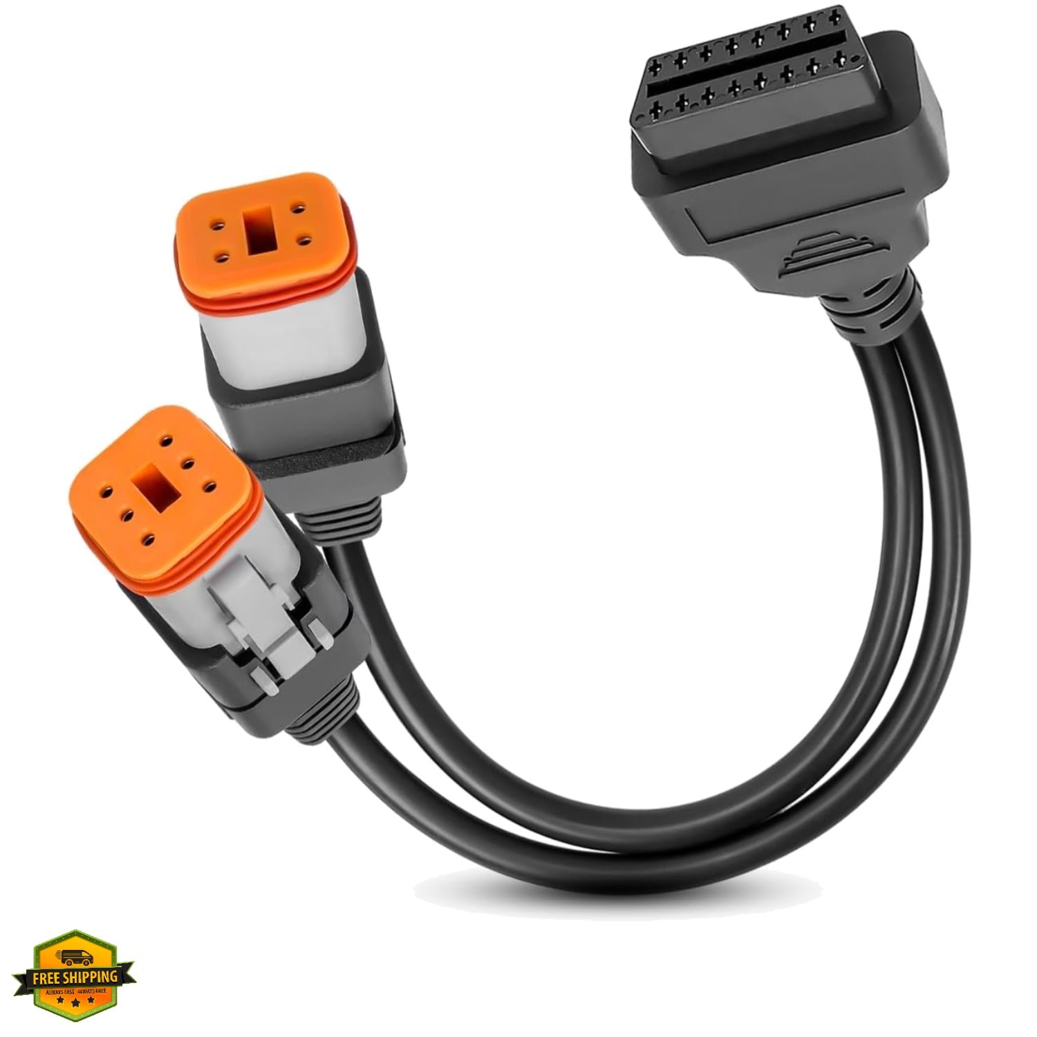 Diagnostic Cable Fit for Harley Davidson 4pin+6pin 2 in 1 Motorcycle OBD Scan...