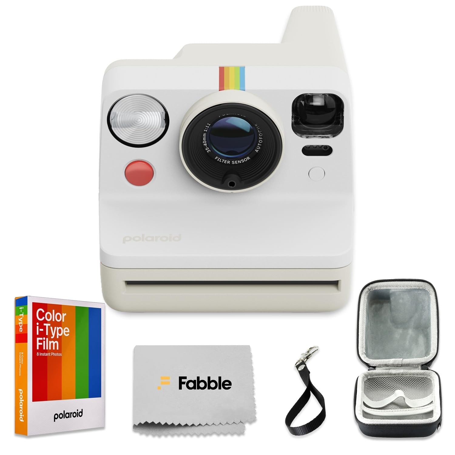 Polaroid Now Generation 3 I-Type Instant Camera (Pebble Pebble White - Gen 3