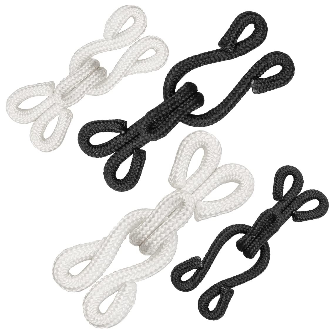 40 Set Extra-large Covered Sewing Hook and Eye Latch for Clothing, Large Hook...