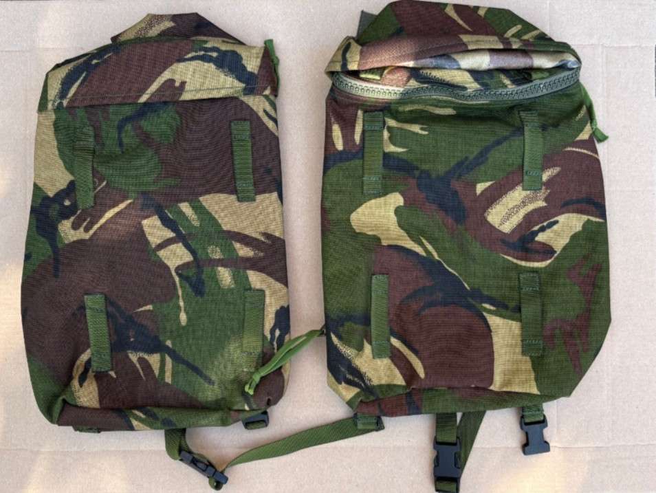 DPM Rocket Pouch Set Bergen Side Pouches Bag British Army Daysack