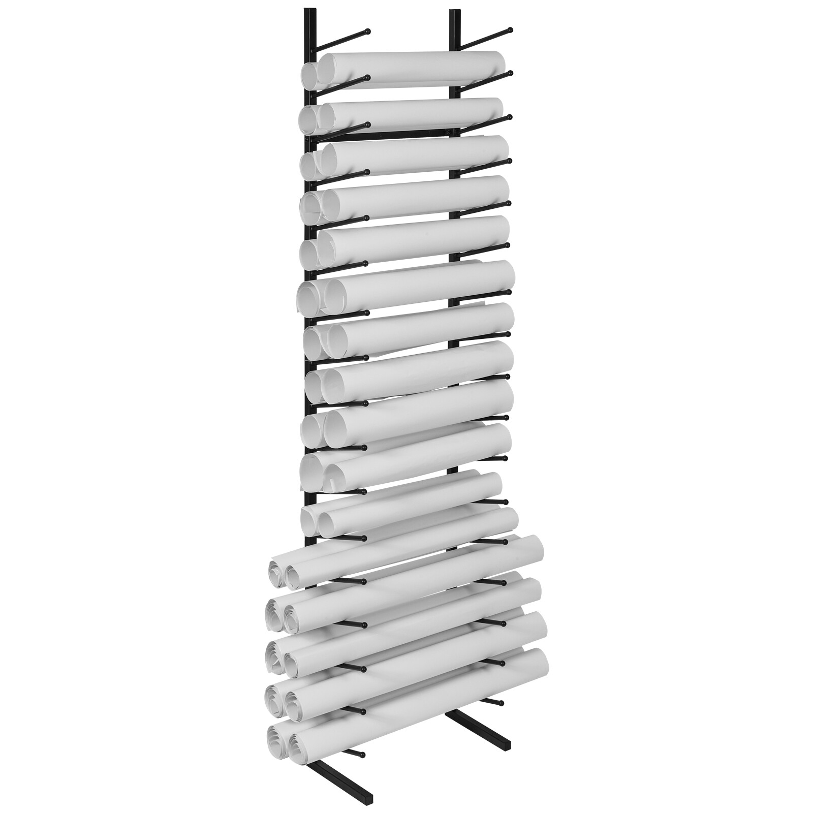 VEVOR Blueprint Storage Rack Vertical Hanging Poster Display Rack 16-Tier