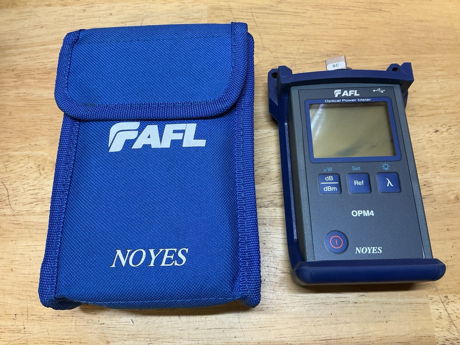 AFL NOYES OPM4-4D SM MM Fiber Optical Power Meter SC Connector