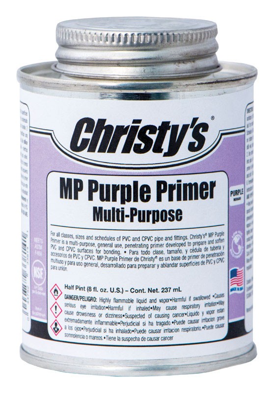 Christys RH.MPPP.HP Multi-Purpose Low VOC Purple CPVC/PVC Primer 8 oz.