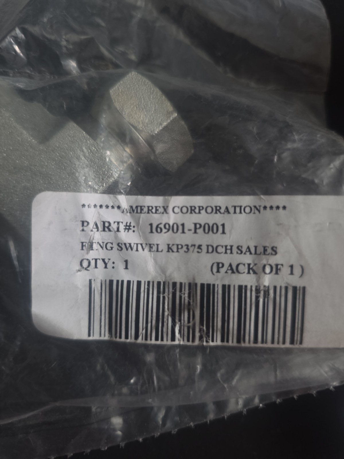Amerex 16901 Swivel Adapter Discharge Fitting KP275 KP375 Agent Cylinder NEW OEM