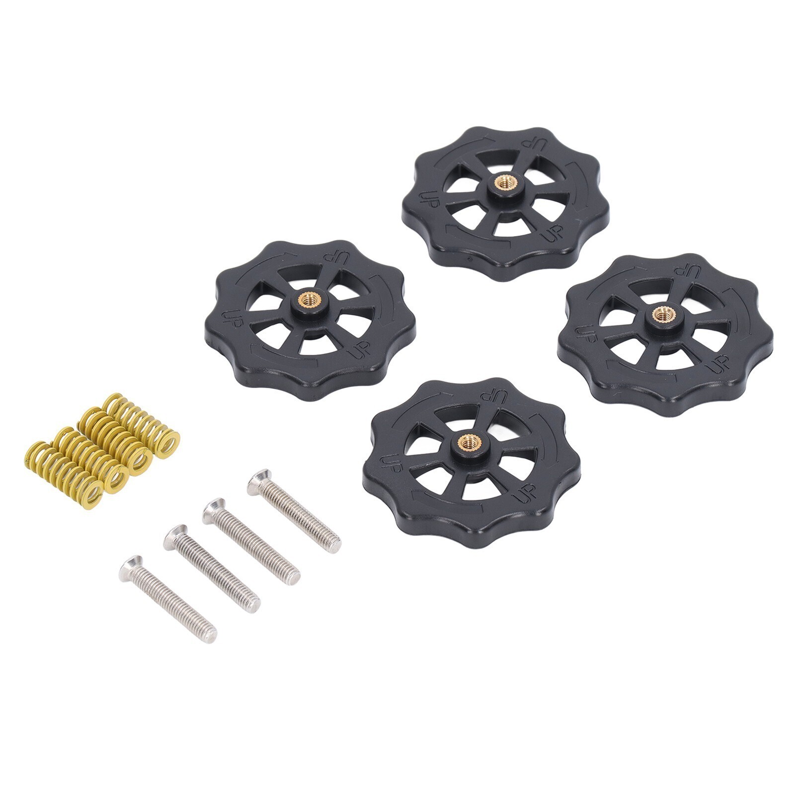Heated Bed Leveling Nut Hand Leveling Nut Hot Bed Spring Screws Set for 3D