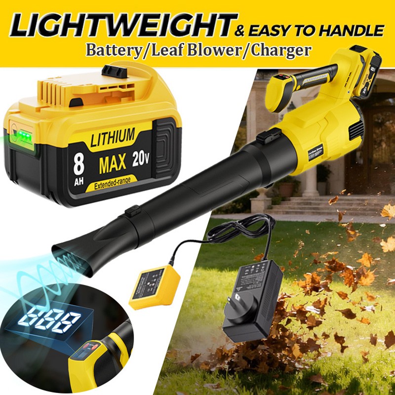 For Dewalt 20V Brushless Cordless Handheld Leaf Blower/Charger/DCB200-2 Battery