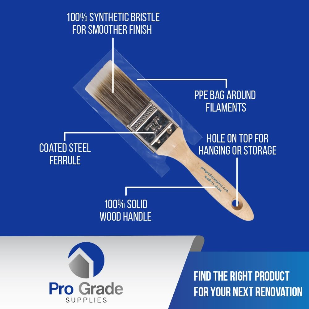 Paint Brushes 3ea 1.5" Brush S