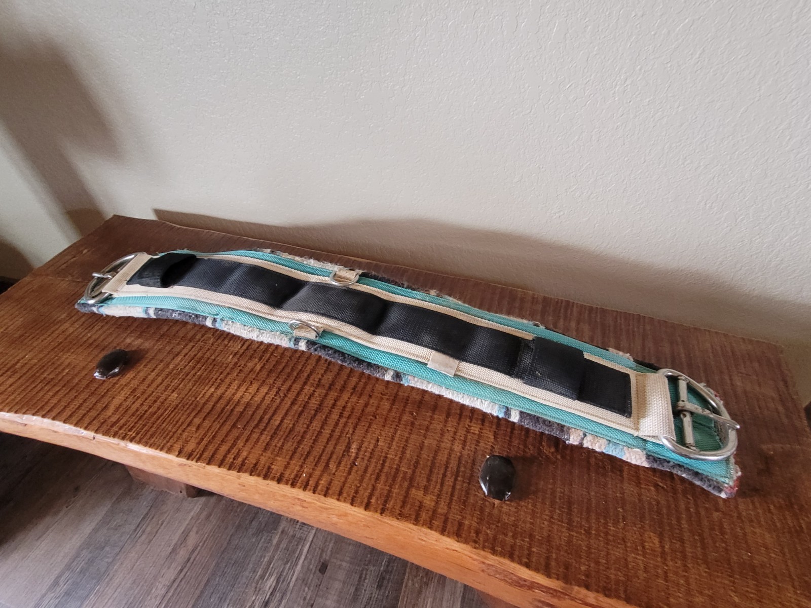 Western Girth 33" , 5" wide Navaho with Torqoise