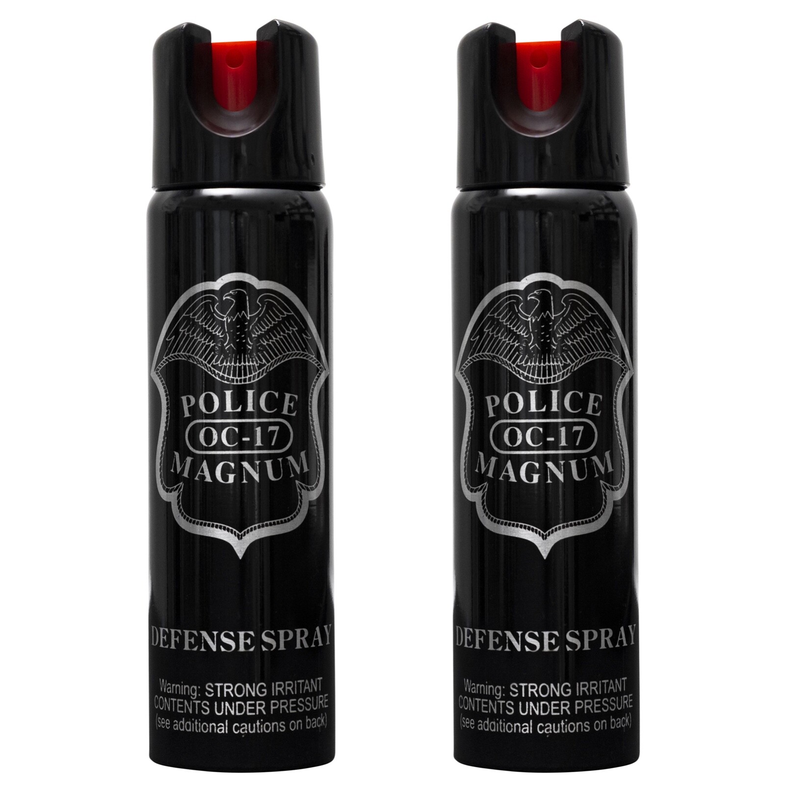2 pack Police Magnum 4oz pepper spray Safety Lock Self Defense Protection