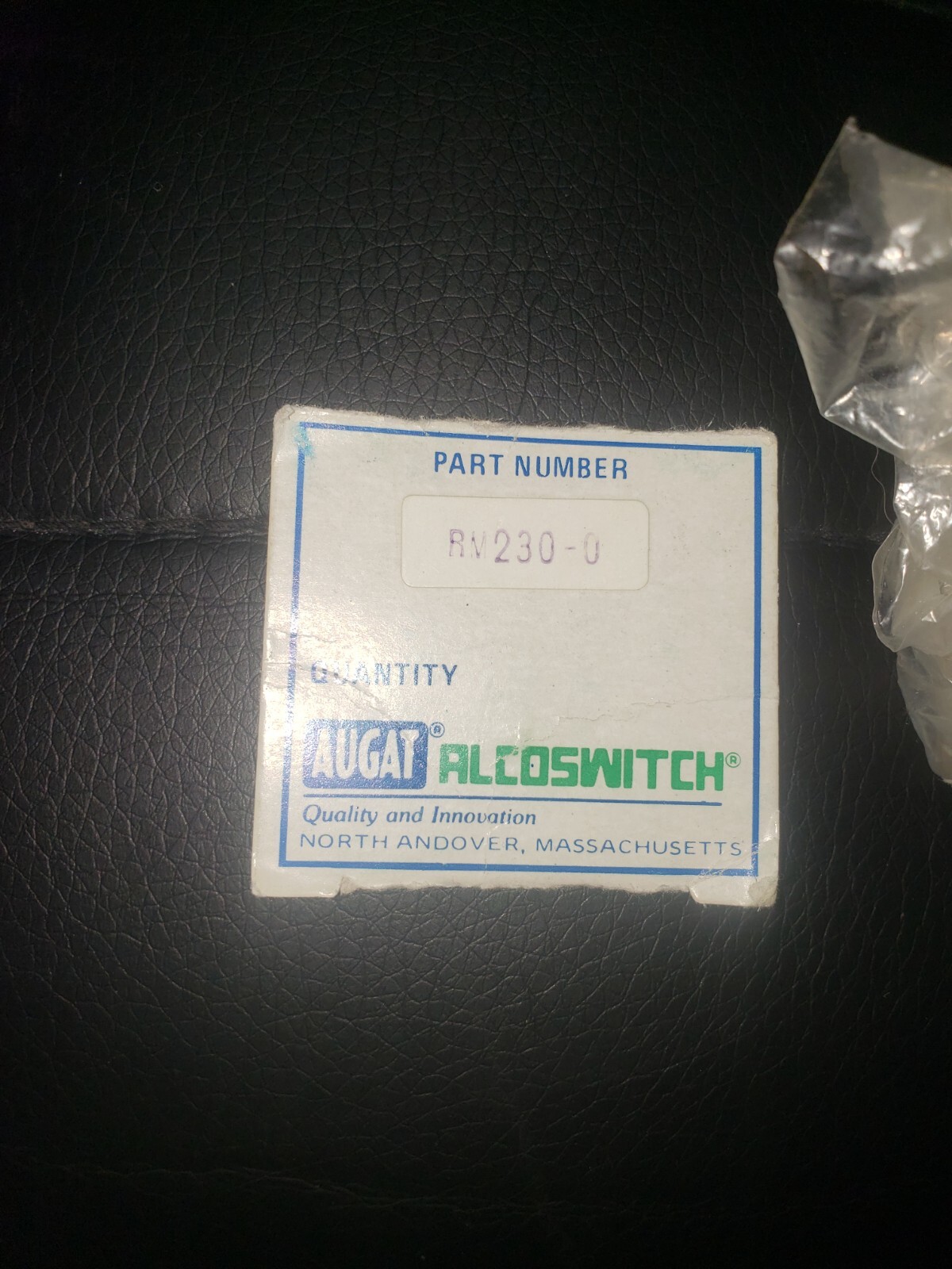 ALCOSWITCH RV230-0 SWITCH, KEYLOCK (BRAND NEW)