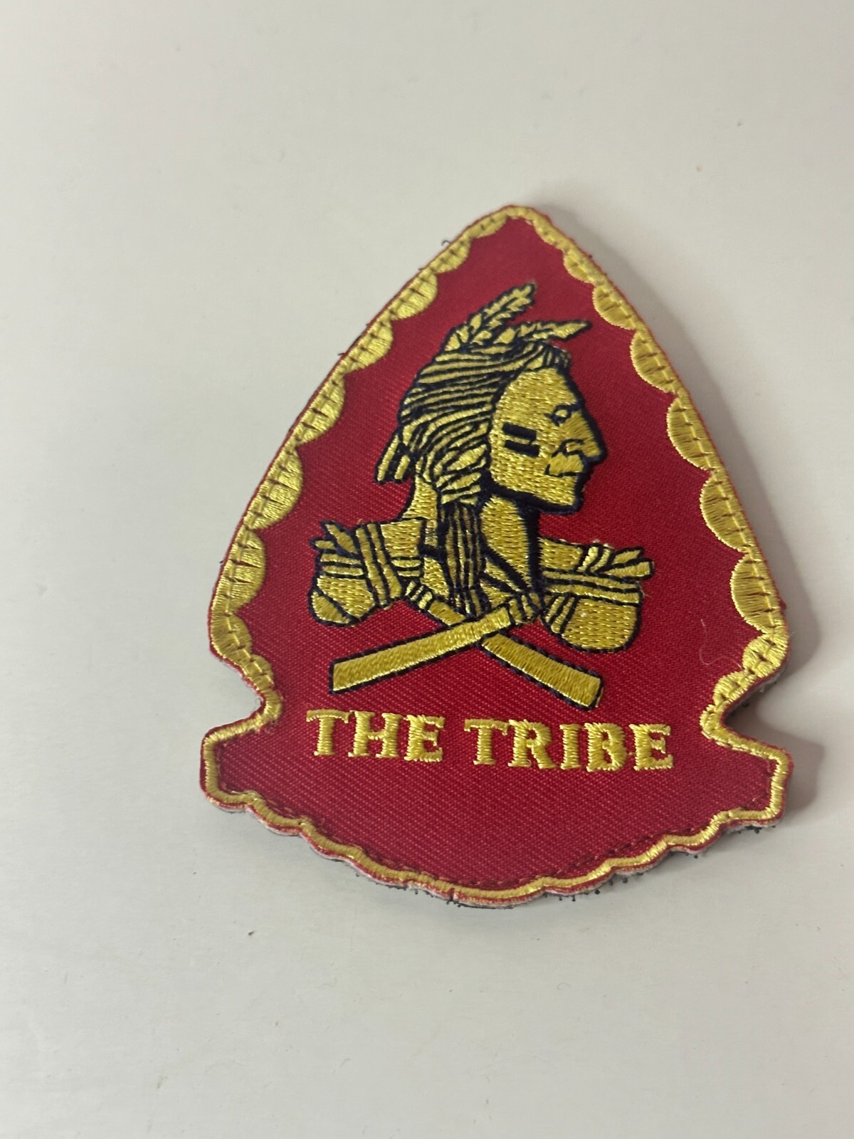 Indian The Tribe Touch Fastener Badges Outdoor Bushcraft Indianhead
