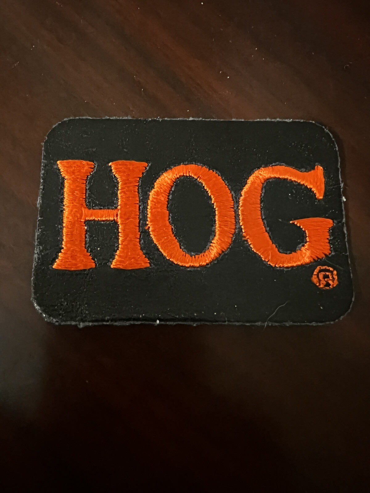 Leather HOG Harley Davidson Motorcycle Patch Vintage Factory HD Hat Vest Jacket