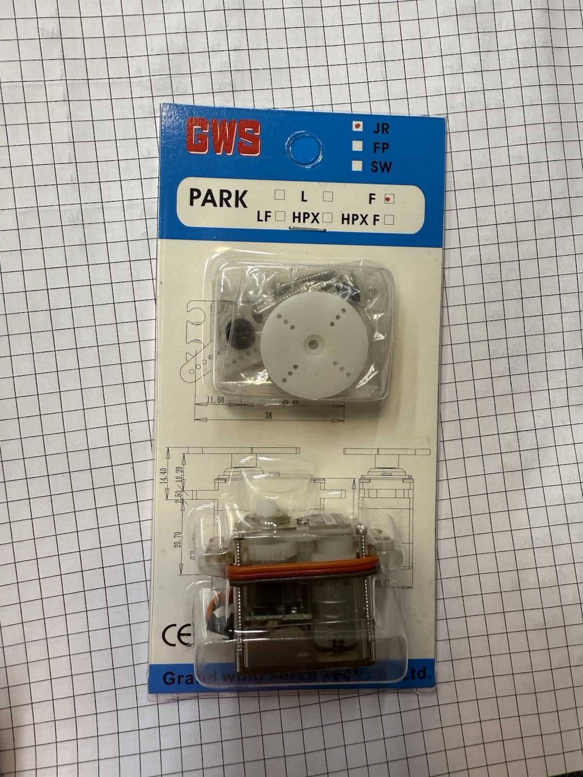 GWS Park -F Servo Nib 2 pack