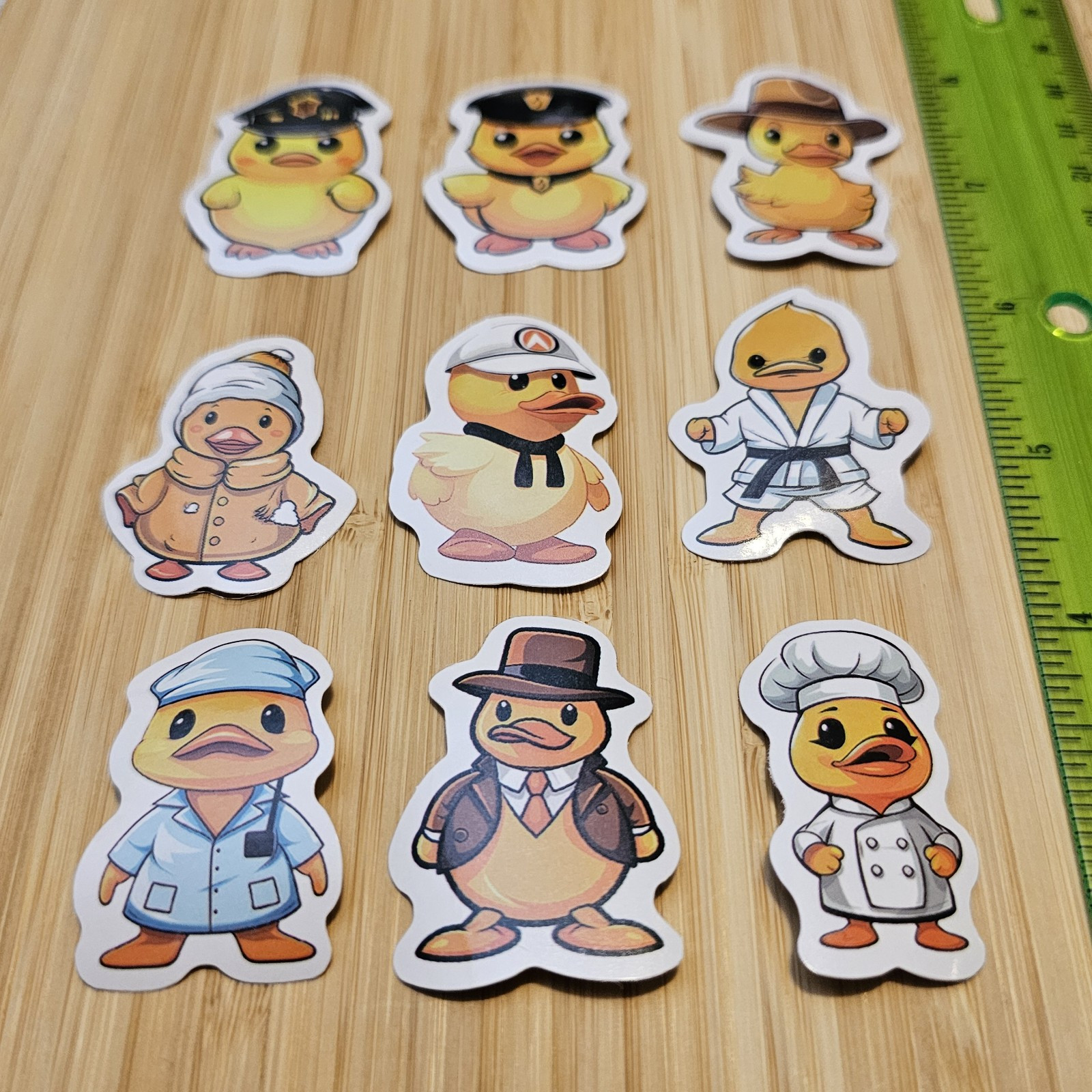 ROLE-PLAY DUCKS COSTUMES RUBBER DUCK RUBBER DUCKY S83 STICKER LOT STICKERS DECAL