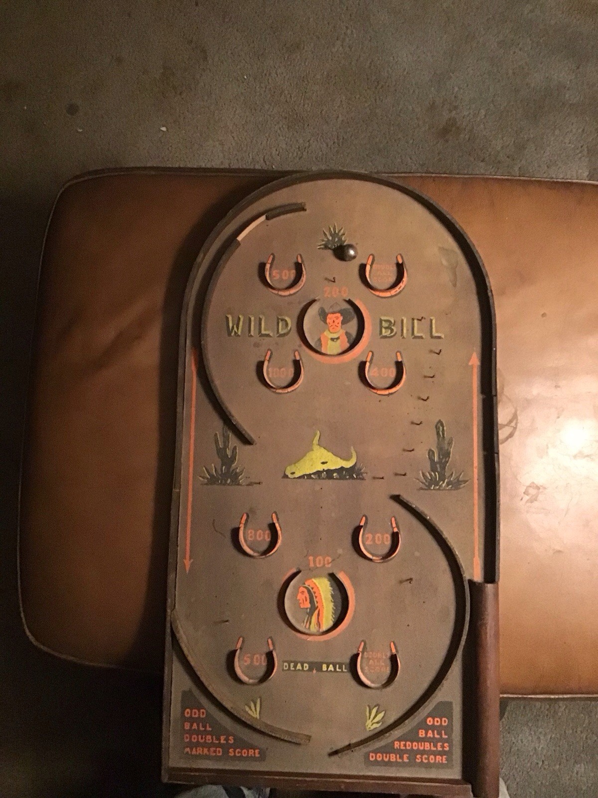 Rare Vintage Wooden Pinball Machine