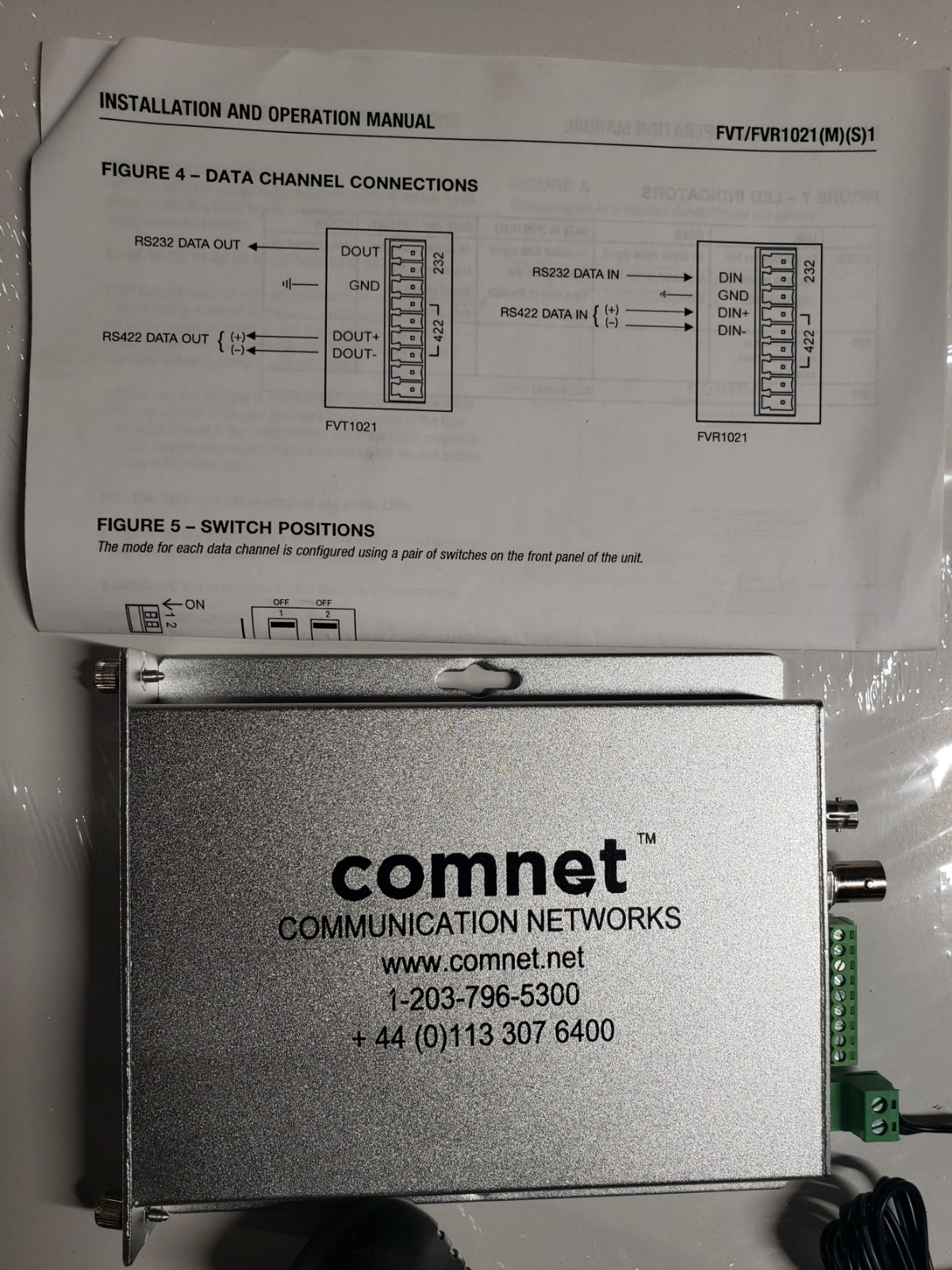 ComNet FVT1021M1 10 Bit Vid XTMR