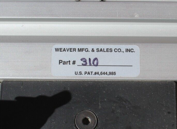 LA Weaver MFG cabinet crown door fixture parts310 330 template panel rail shaper