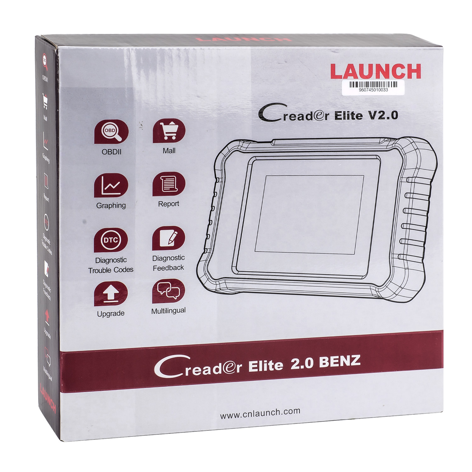 LAUNCH X431 Creader Elite V2.0 for Benz Bidirectional Diagnostic Tool Scanner US