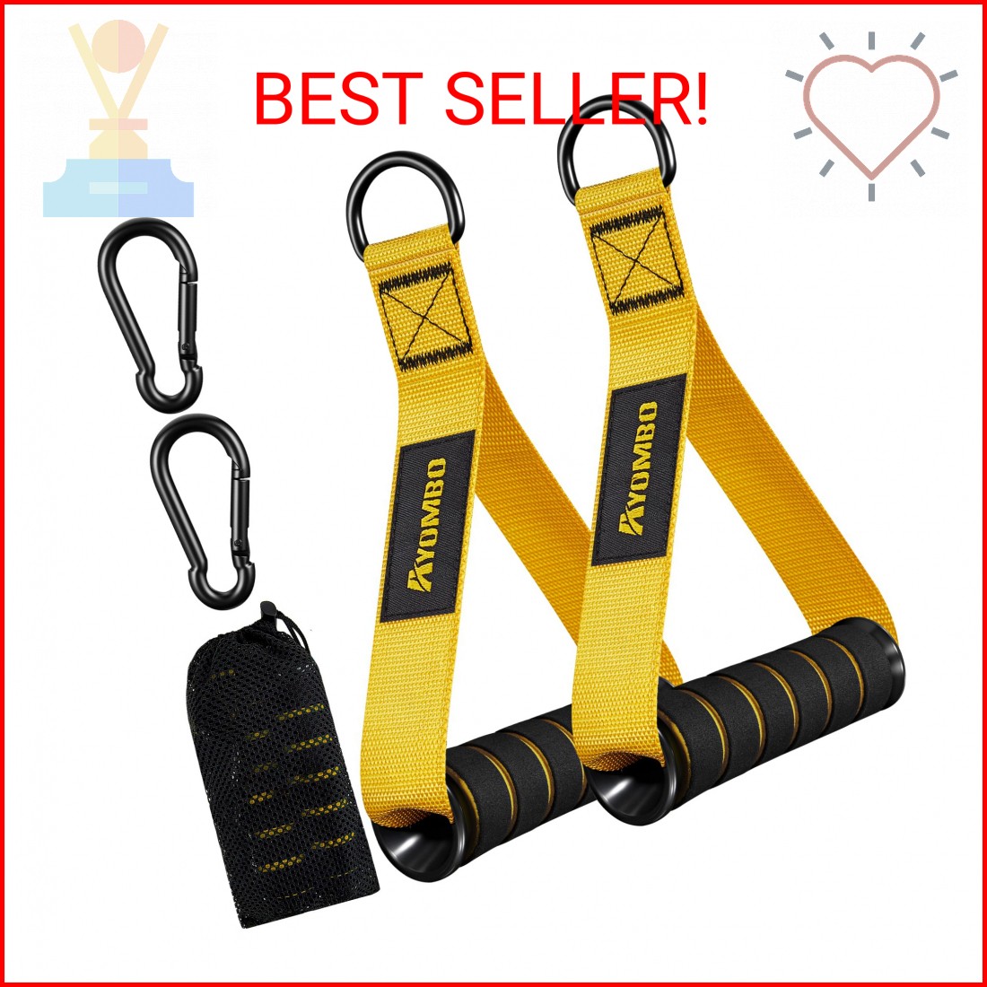 Ayombo Gym Equipment, Cable Attachments for Gym, Home Workout Equipment Machine