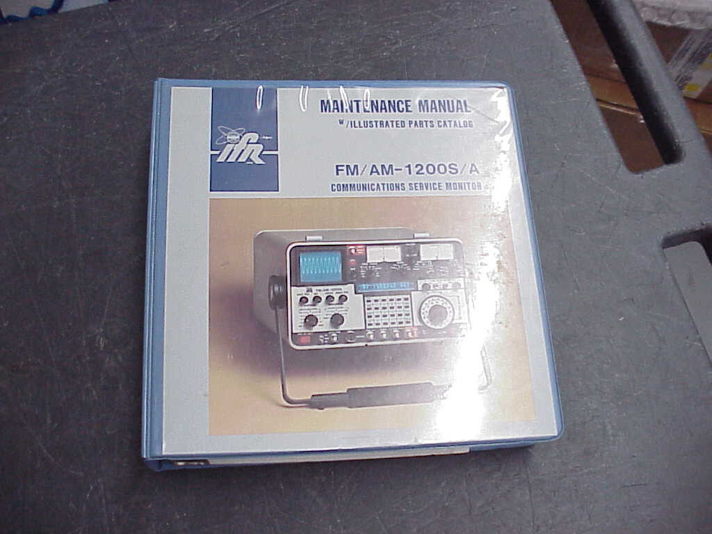 IFR  FM/AM - 1200 Maintenance Manual with Schematics