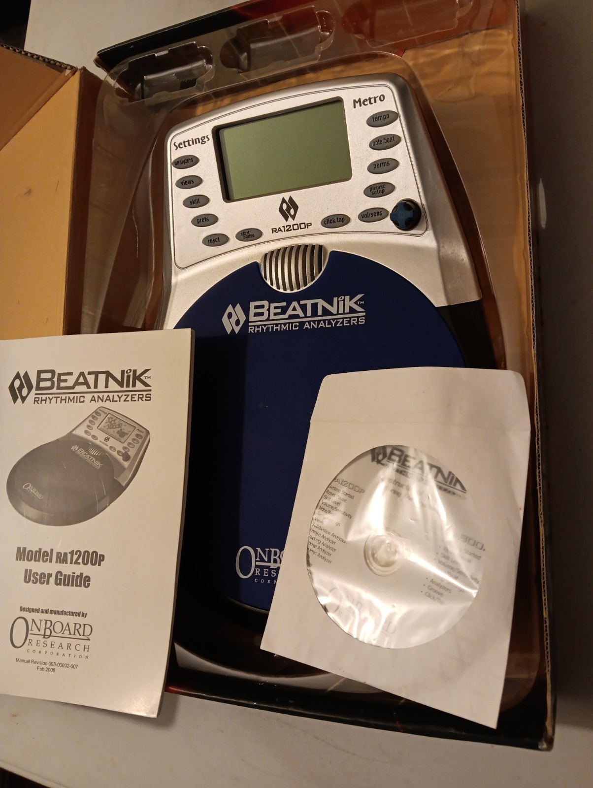 Beatnik Drum Practice Pad Rhythmic Timing Analyzer Drumming Tool RA1200P