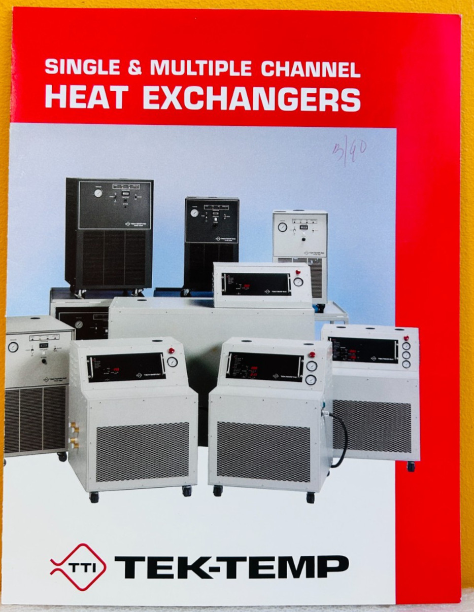 Tek-Temp Single & Multiple Channel Heat Exchangers Catalog.