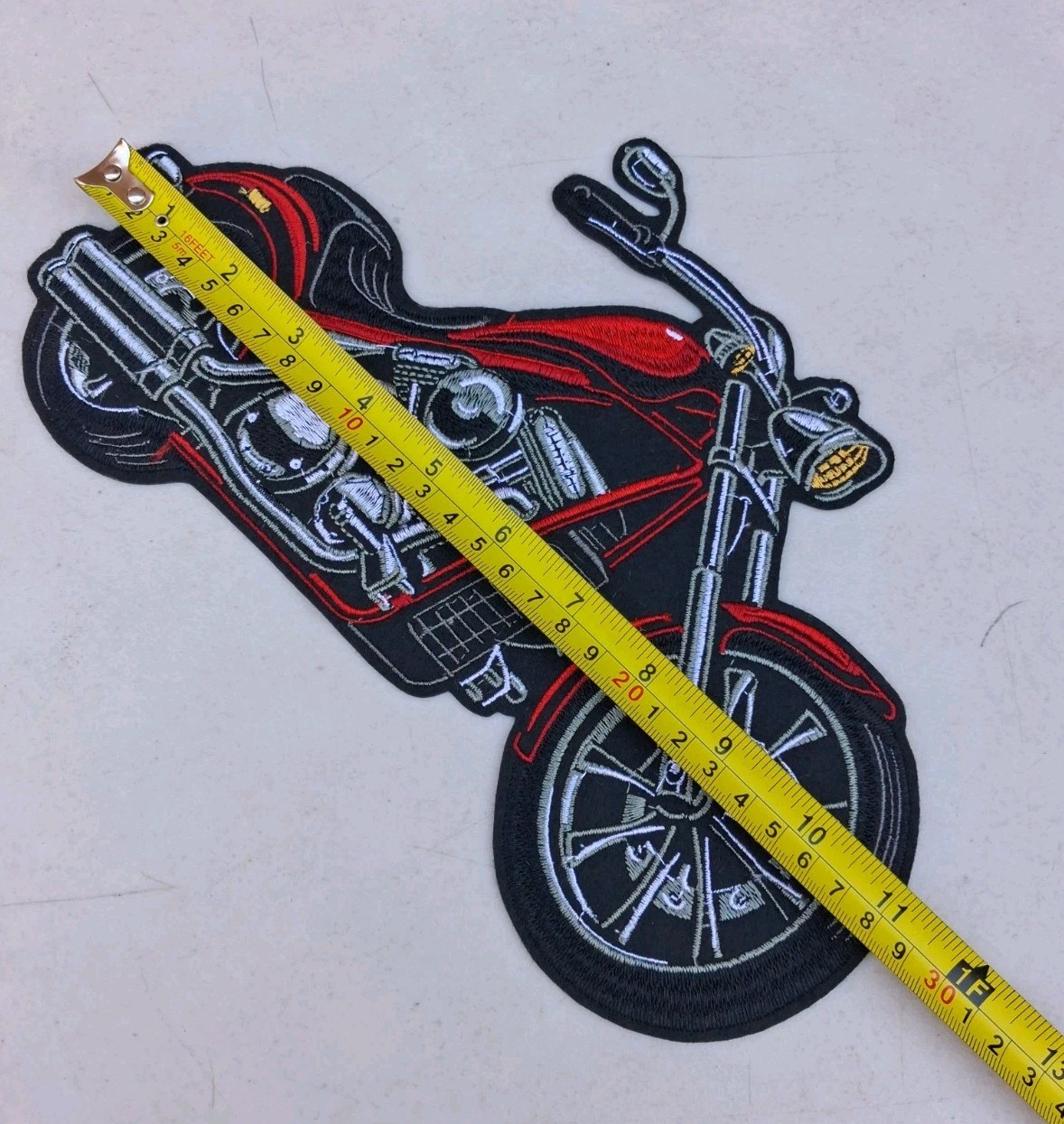 Motorcycle Biker Large Embroidered Iron-on Patch back jacket patches