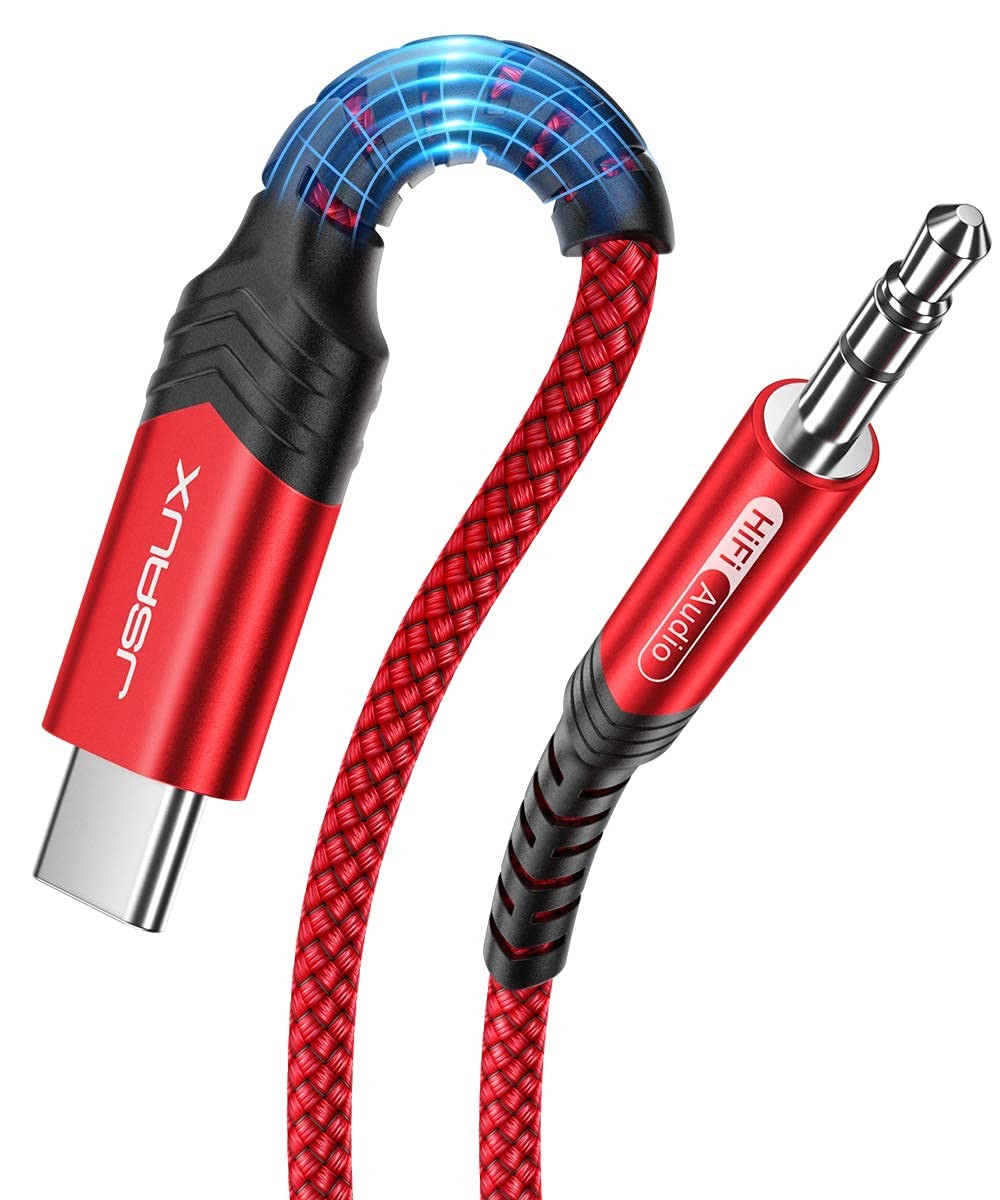 USB C to 3.5mm Audio Aux Jack Cable1.6ft USB Type C to 3.5mm Headphone Stereo...