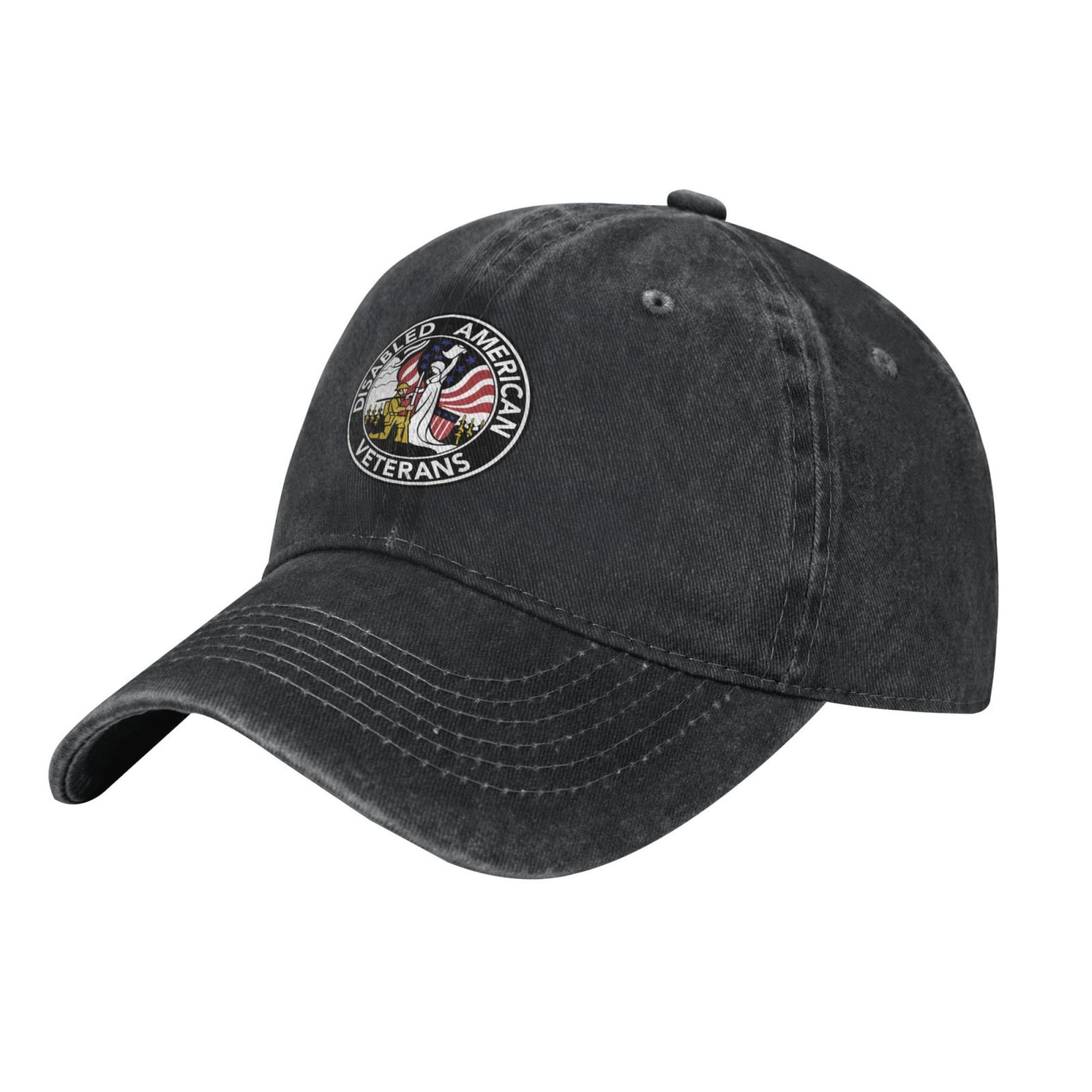 Men Women Adjustable Disabled American Veterans printed Baseball Cap Trucker Hat