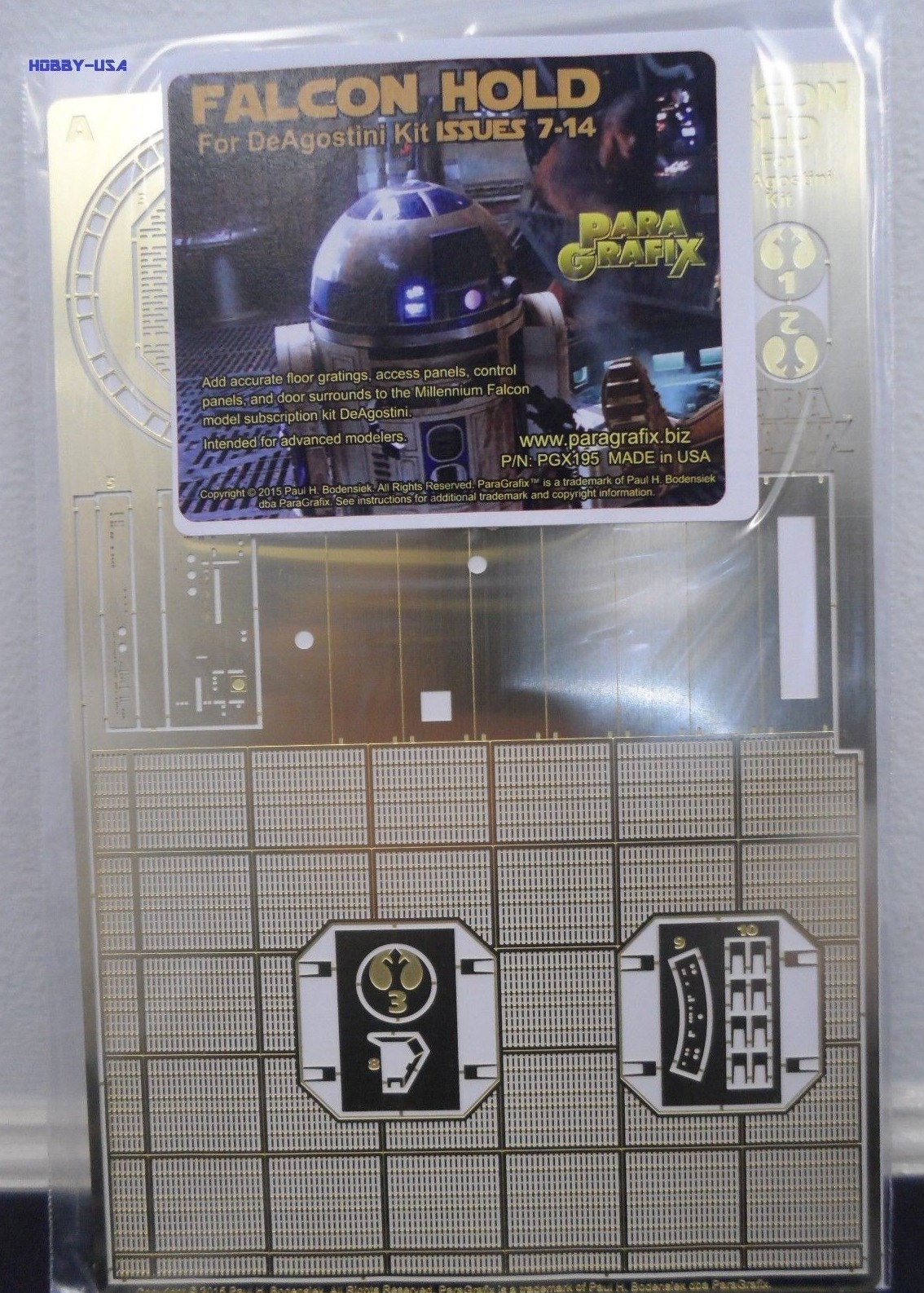 PARAGRAFIX 1/43 DeAgostini Millennium Falcon Hold Photo-Etch & Deca PGX195