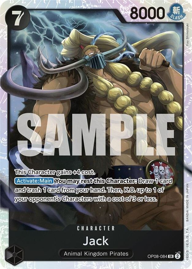 One Piece Jack (OP08-084/170) OP08 Two Legends NM FOIL