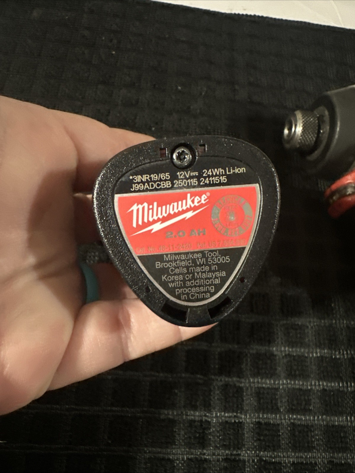 Milwaukee Tool Bundle 12volt Impact With New Battery And 80pc Impact Bit Set