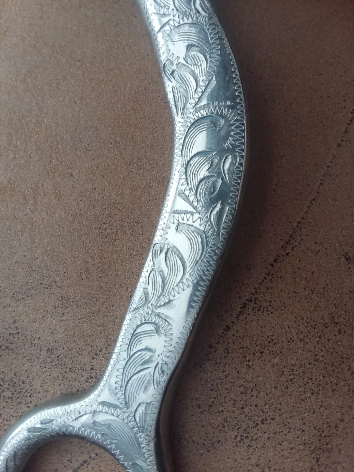 5" overlaid silver correction show bit, no maker mark