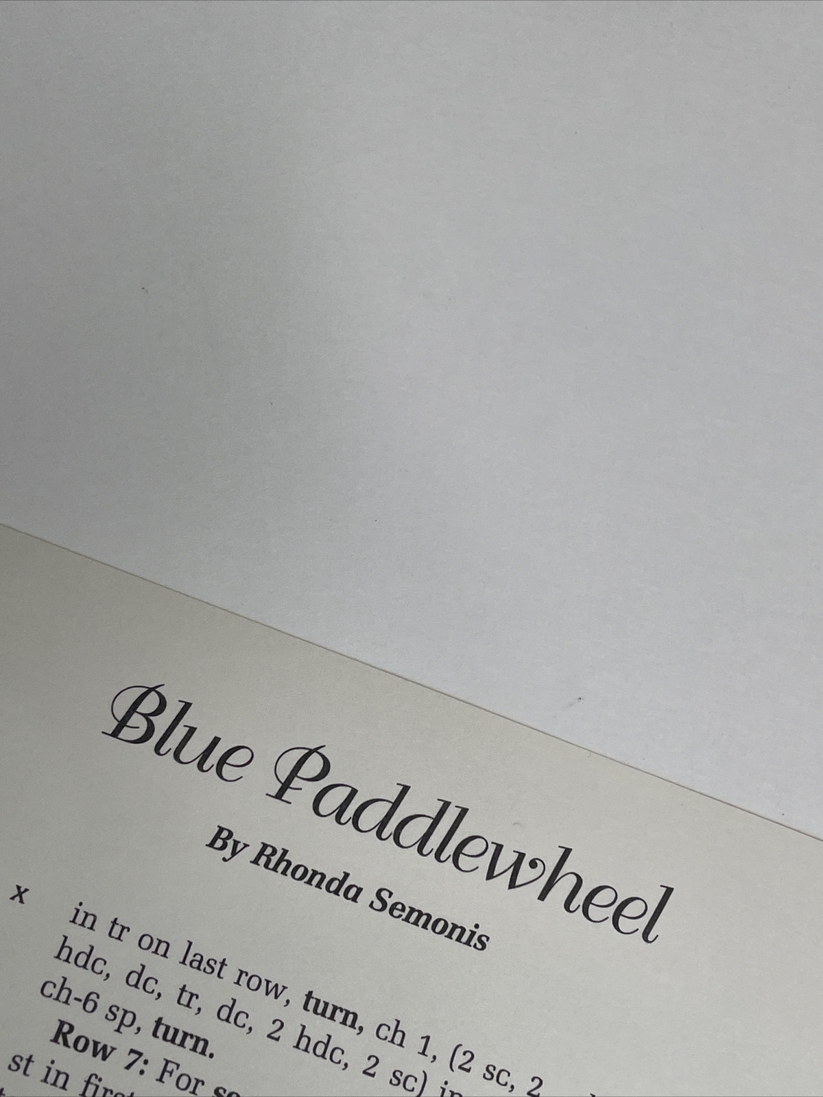 Blue Paddlewheel Afghan Victorian Elegance Crochet Pattern Needlecraft Shop