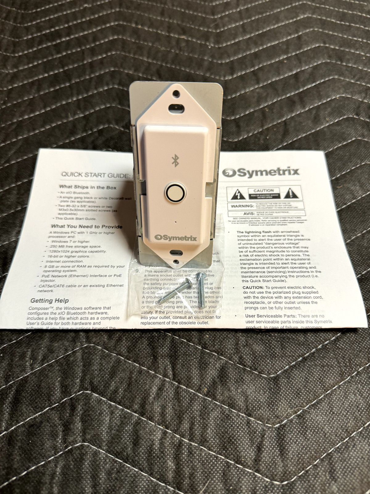 Symetrix xIO Bluetooth - White - Open Box - Never used