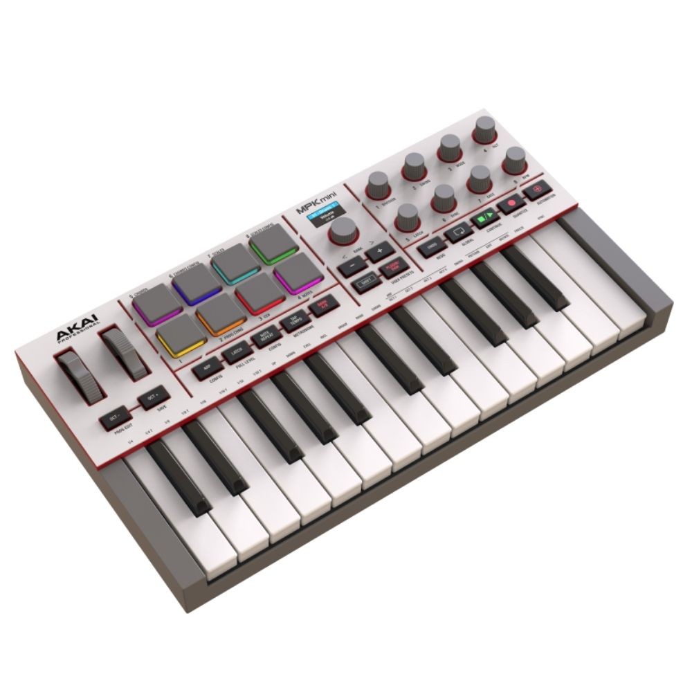 AKAI MPK MINI IV White portable USB keyboard