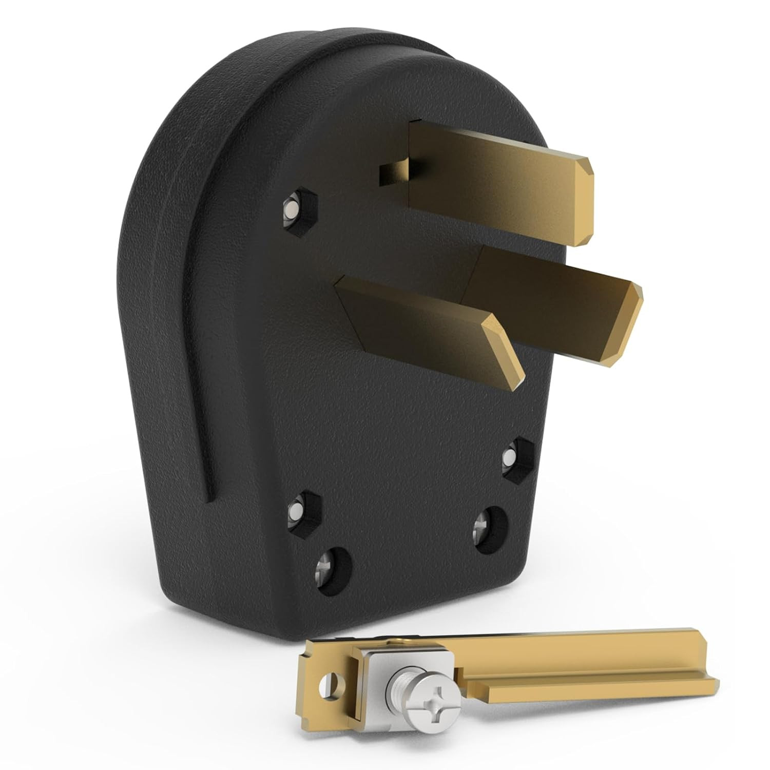 NEMA 10-30P & NEMA 10-50P, 30 Amp 50 Amp 125V/250V AC Dryer Plug, 3 Prong 3 Wire