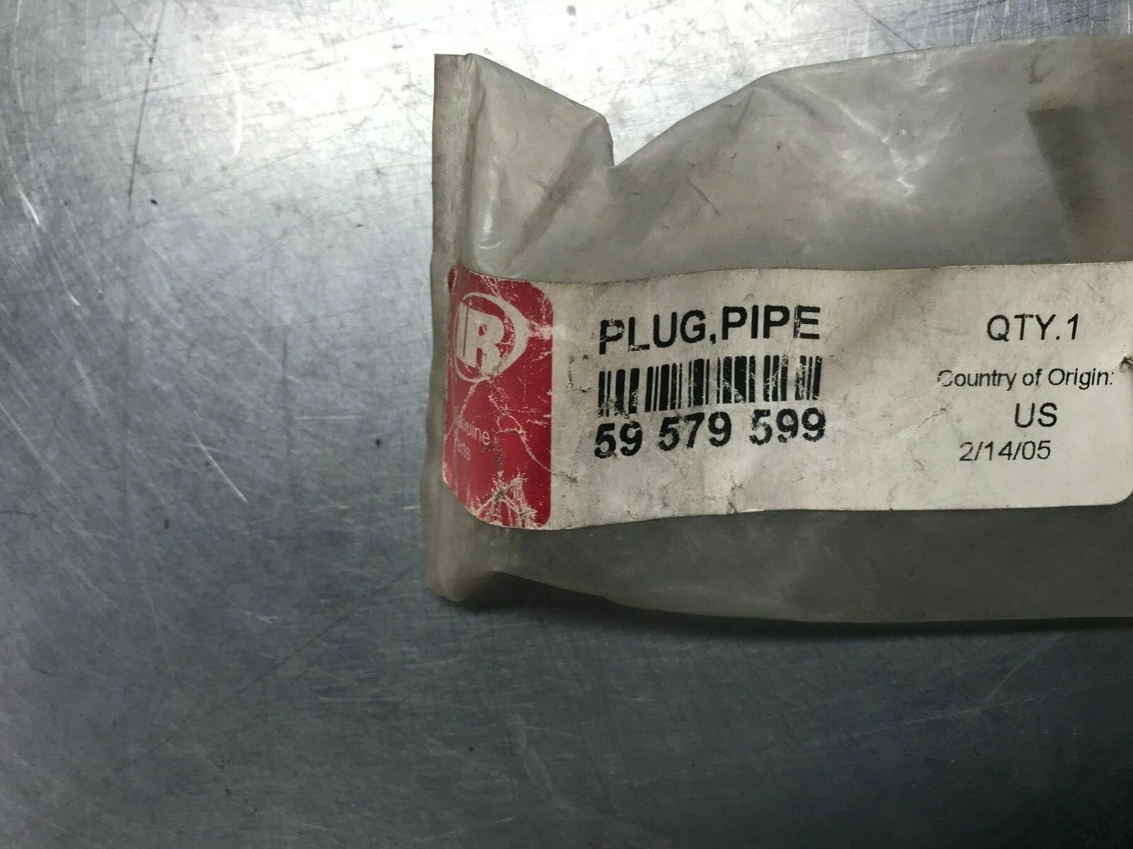 59579599 GENUINE Ingersoll Rand  PIPE DRAIN PLUG   RM59579599
