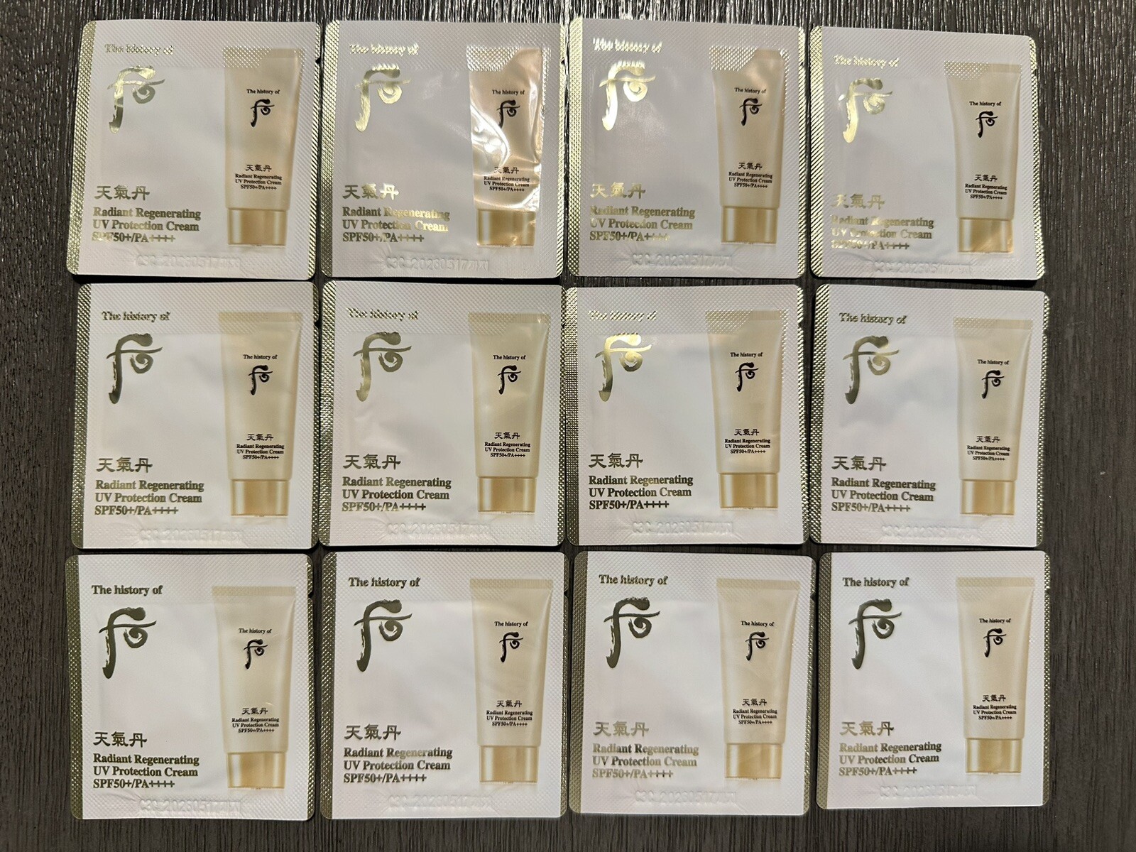 The History of Whoo Radiant Regenerating UV Protection Cream SPF50+ PA++++ 40pcs