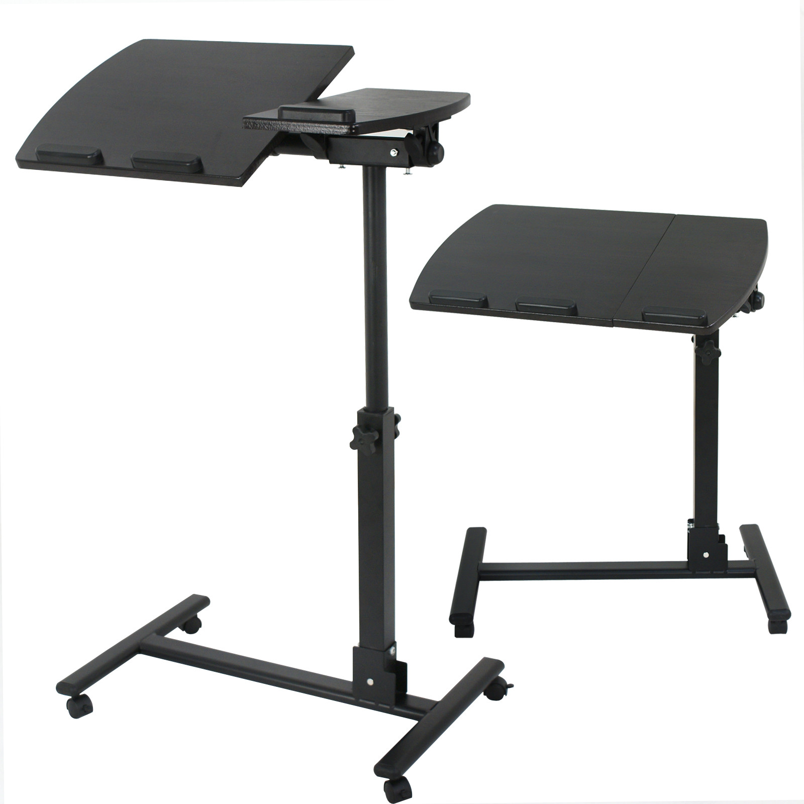 Rotatable Height Angle Adjustable Laptop Sofa Desk Overbed Food Tray Table Stand