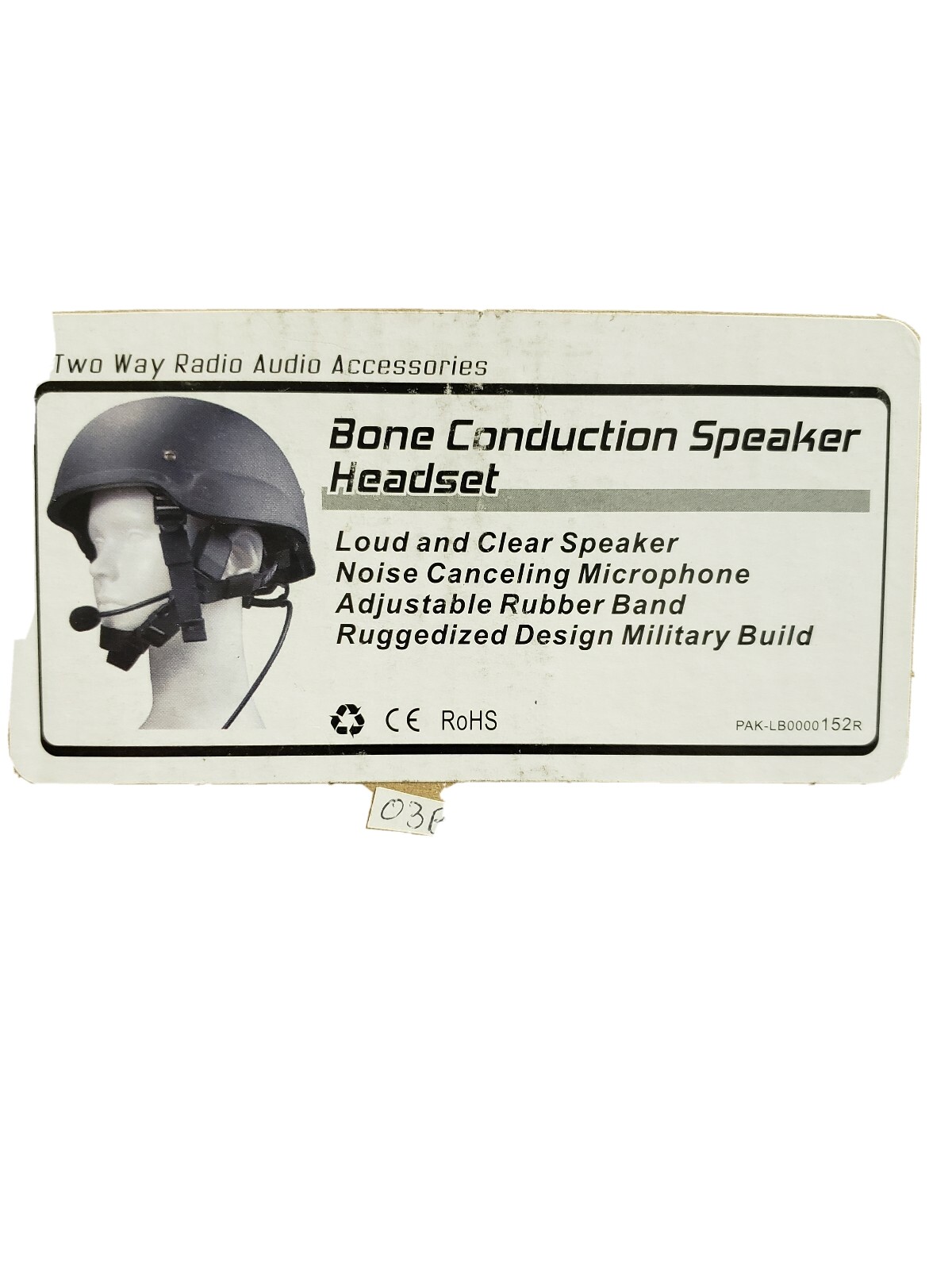 Bone Conduction Speaker Headset Noise Cancelling Tactical Military Police SWAT