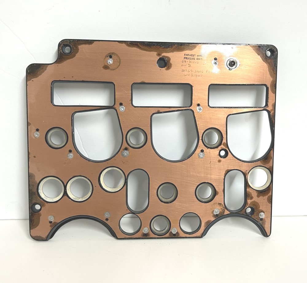 Boeing 707 Aircraft A/C Control Panel Face Plate 69-31016