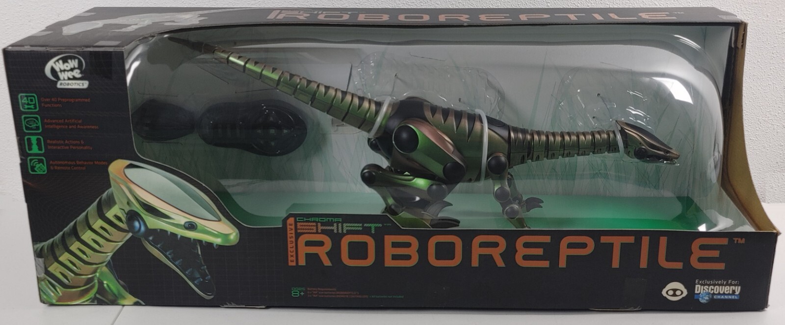 Roboreptile Robot Reptile RC Exclusive Chroma Shift Discovery WowWee 2006 SEALED
